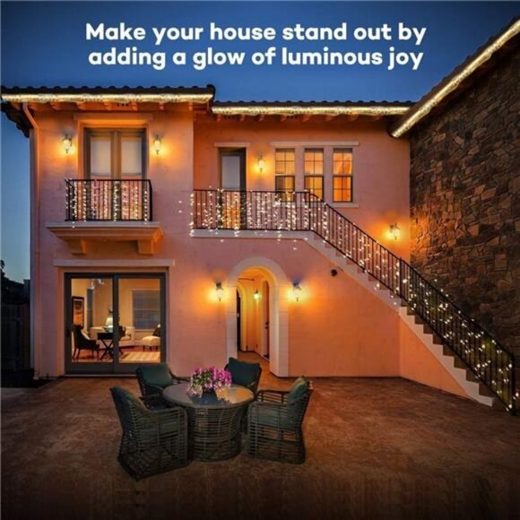 500LED 164FT Christmas Tree String Lights Green Wire Dimmable w/ Remote Control - Picture 5 of 8